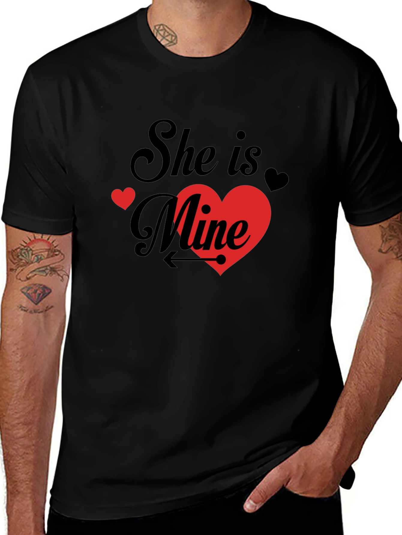She is Mine T-Shirt: Valentines Day Gift