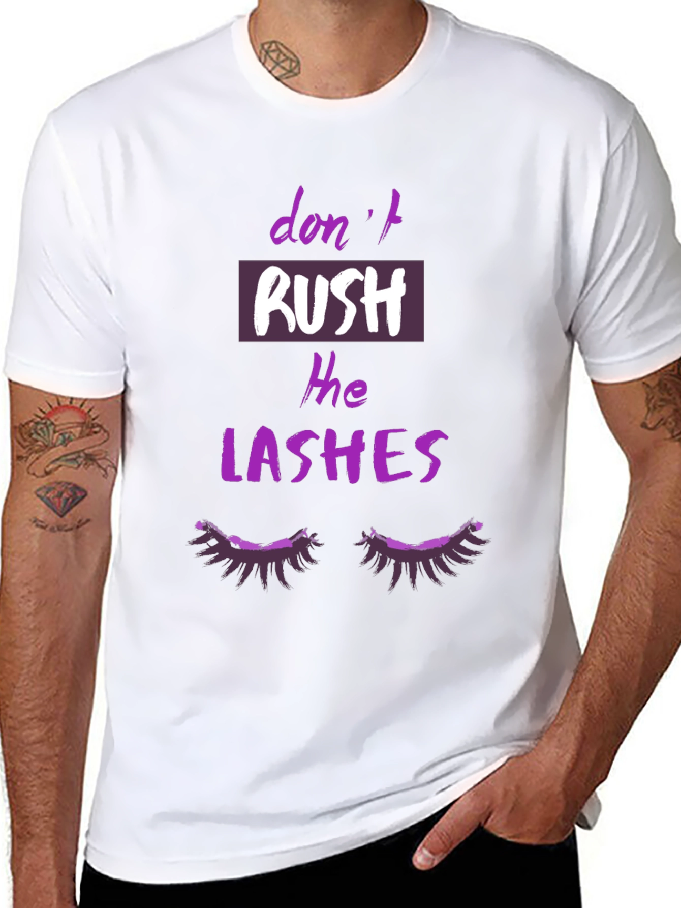 Dont Rush The Lashes Graphic T-Shirt