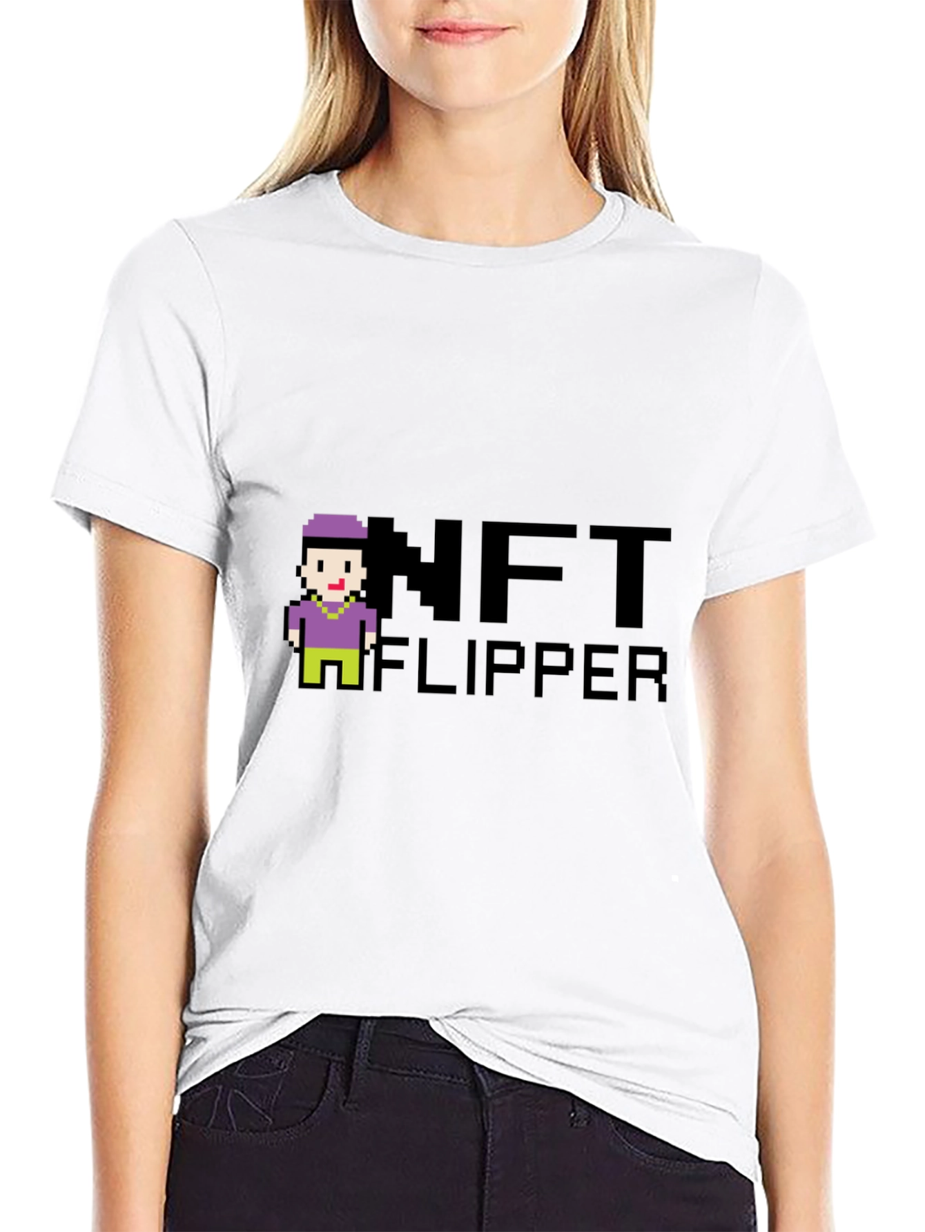 NFT Flipper Graphic Tee - Crypto Art Style