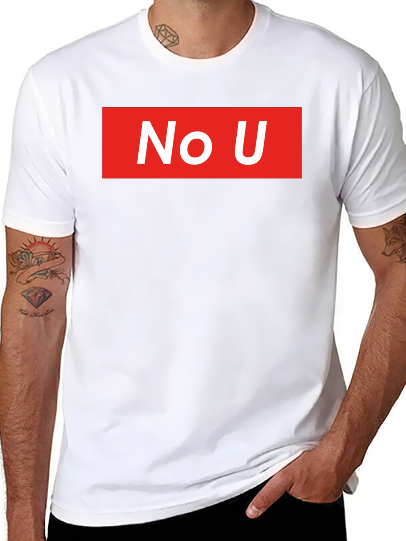 No U Graphic Tee - Streetwear Style