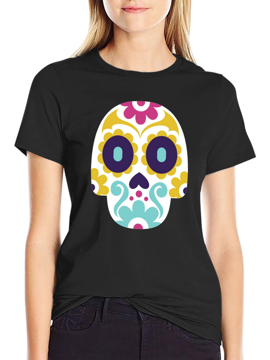 Sugar Skull Graphic Tee - Dia de los Muertos Style