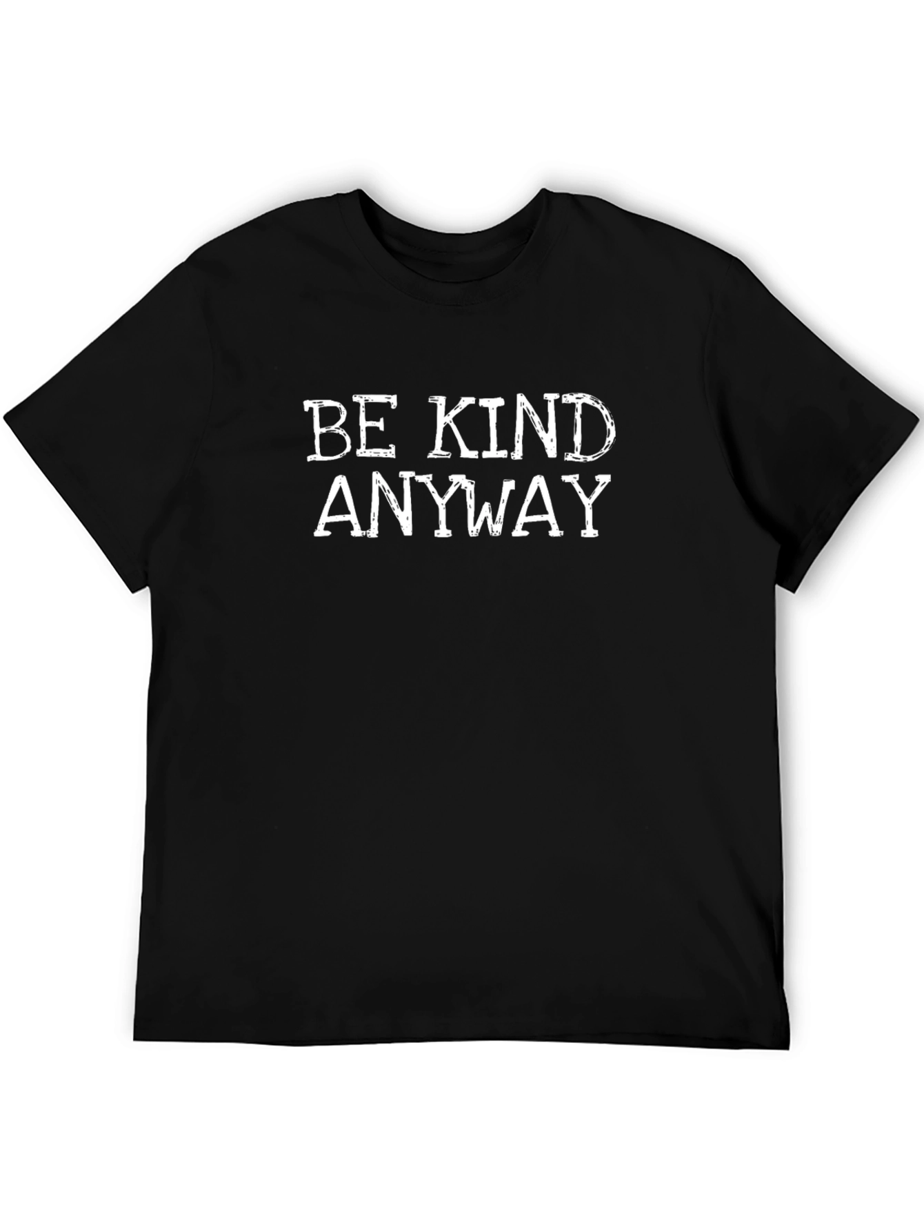 Be Kind Anyway Black Graphic T-Shirt