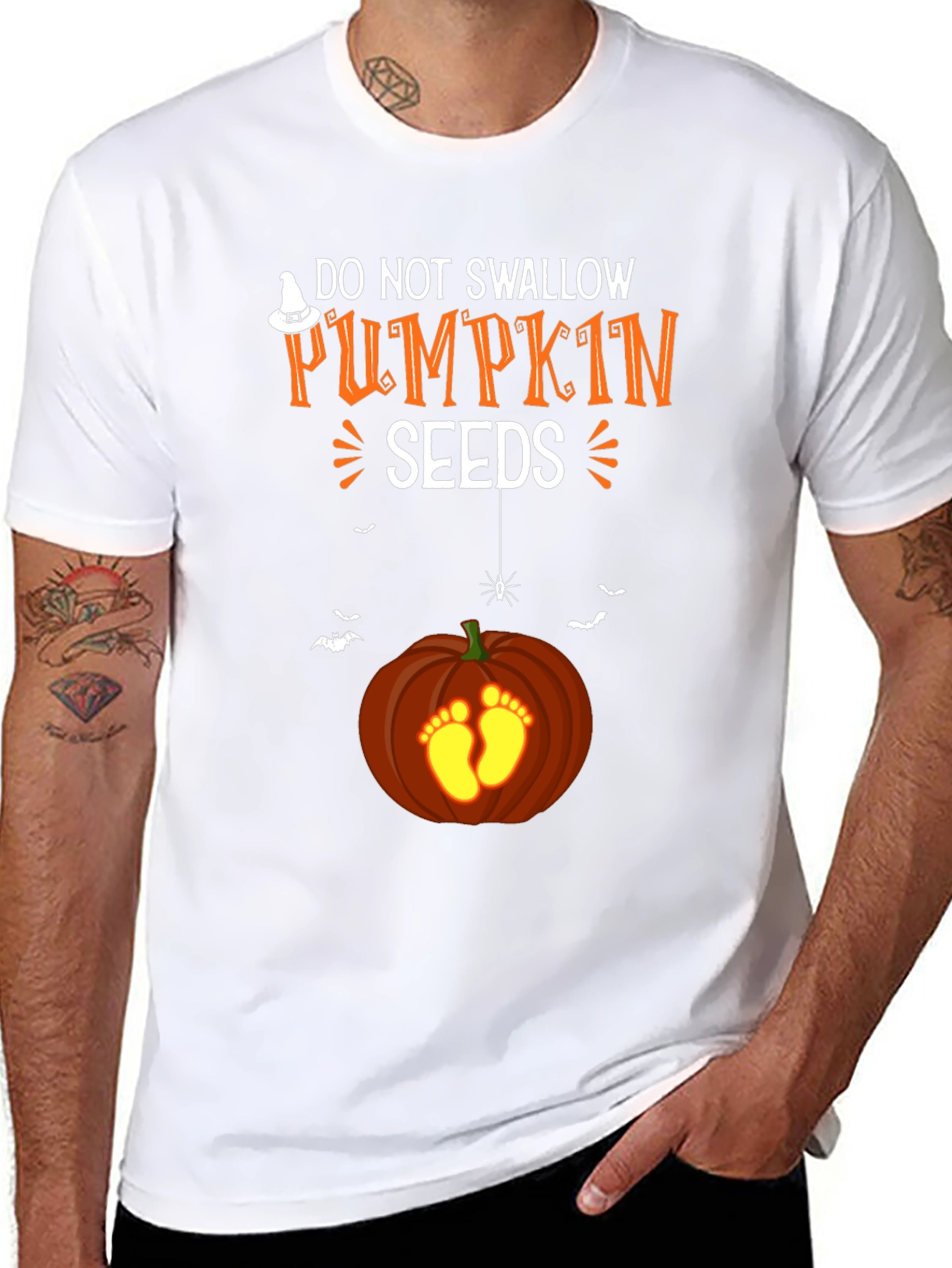 Halloween Pregnancy T-Shirt - Pumpkin Seeds