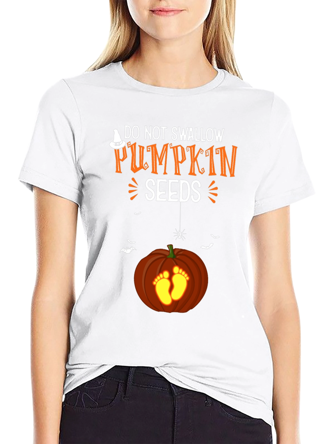 Halloween Pregnancy T-Shirt - Pumpkin Seeds