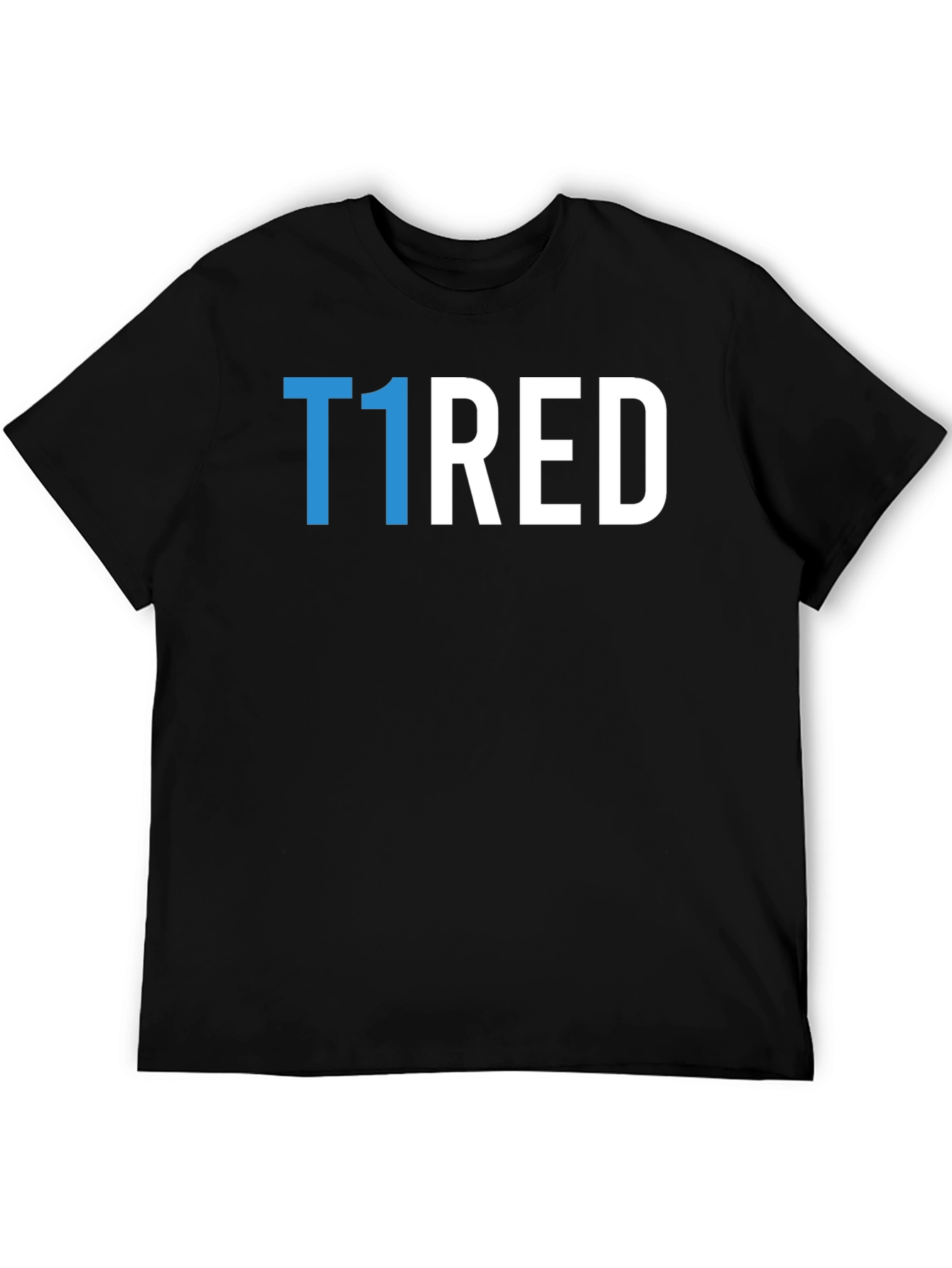 T1RED Graphic T-Shirt - Black Crew Neck