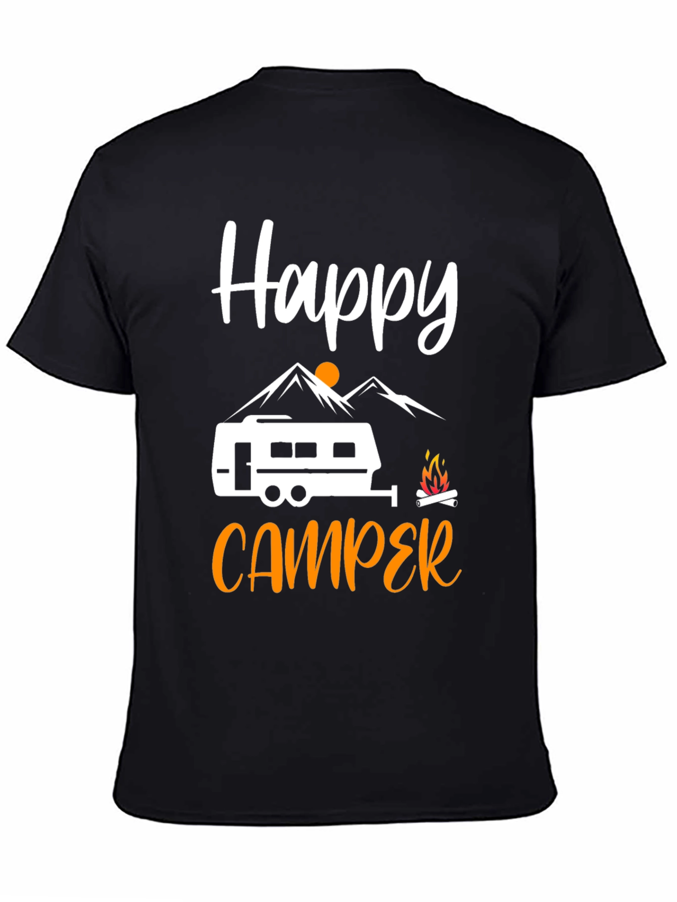 Happy Camper Graphic Tee - Outdoor Adventure Shirt