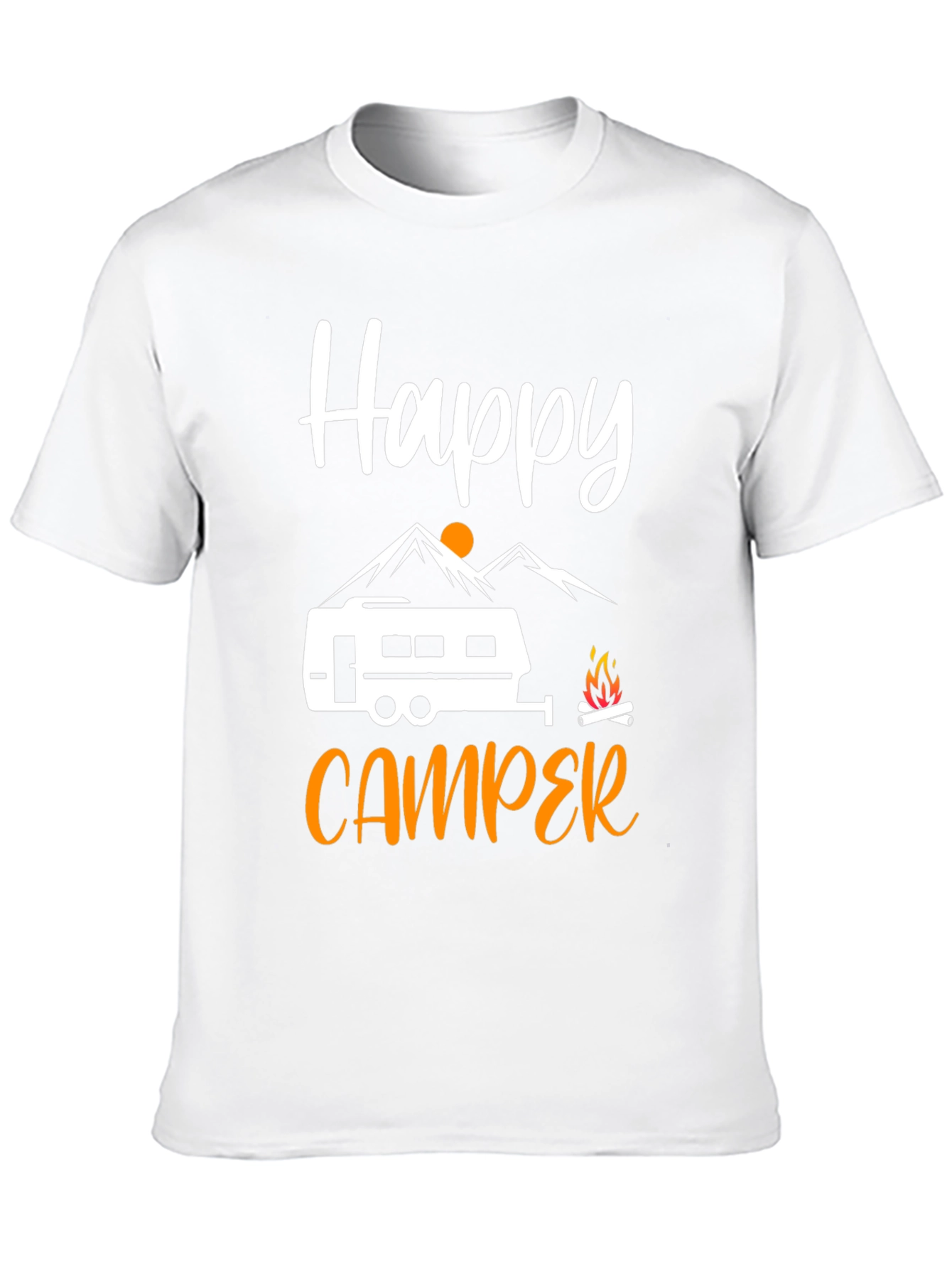 Happy Camper Graphic Tee - Outdoor Adventure Shirt