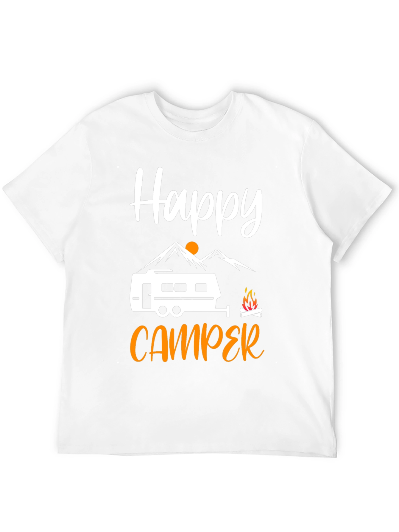 Happy Camper Graphic Tee - Outdoor Adventure Shirt