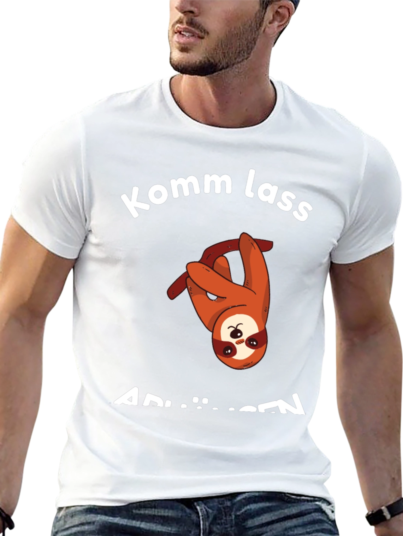 Komm Lass AbhÄngen T-Shirt - Sloth Graphic Tee