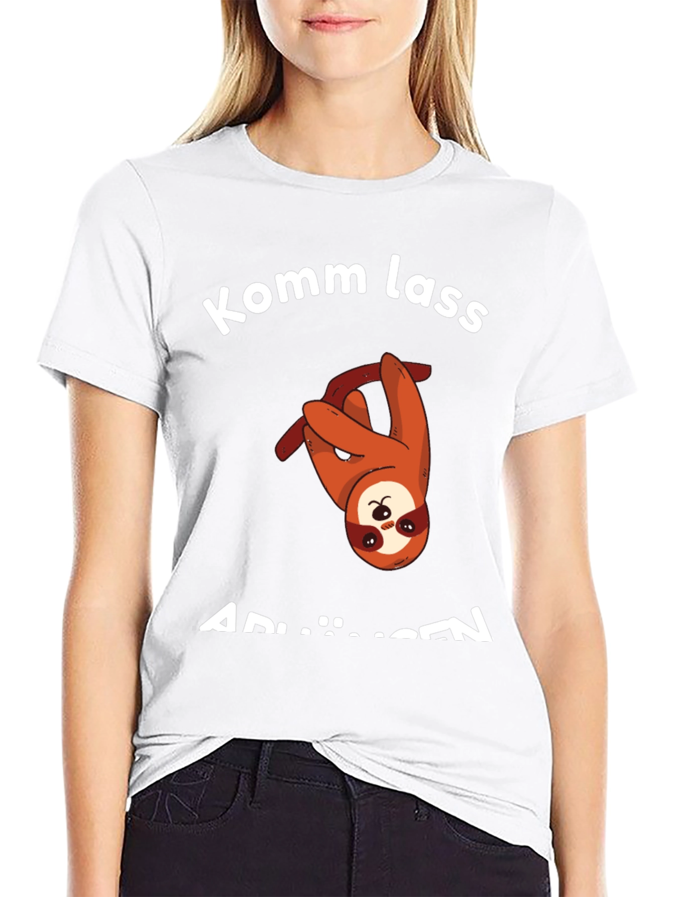 Komm Lass AbhÄngen T-Shirt - Sloth Graphic Tee