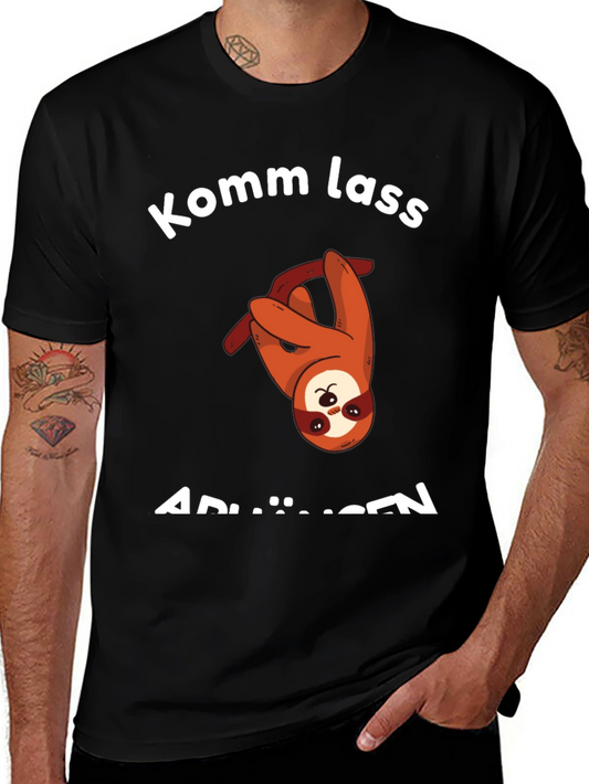 Komm Lass AbhÄngen T-Shirt - Sloth Graphic Tee