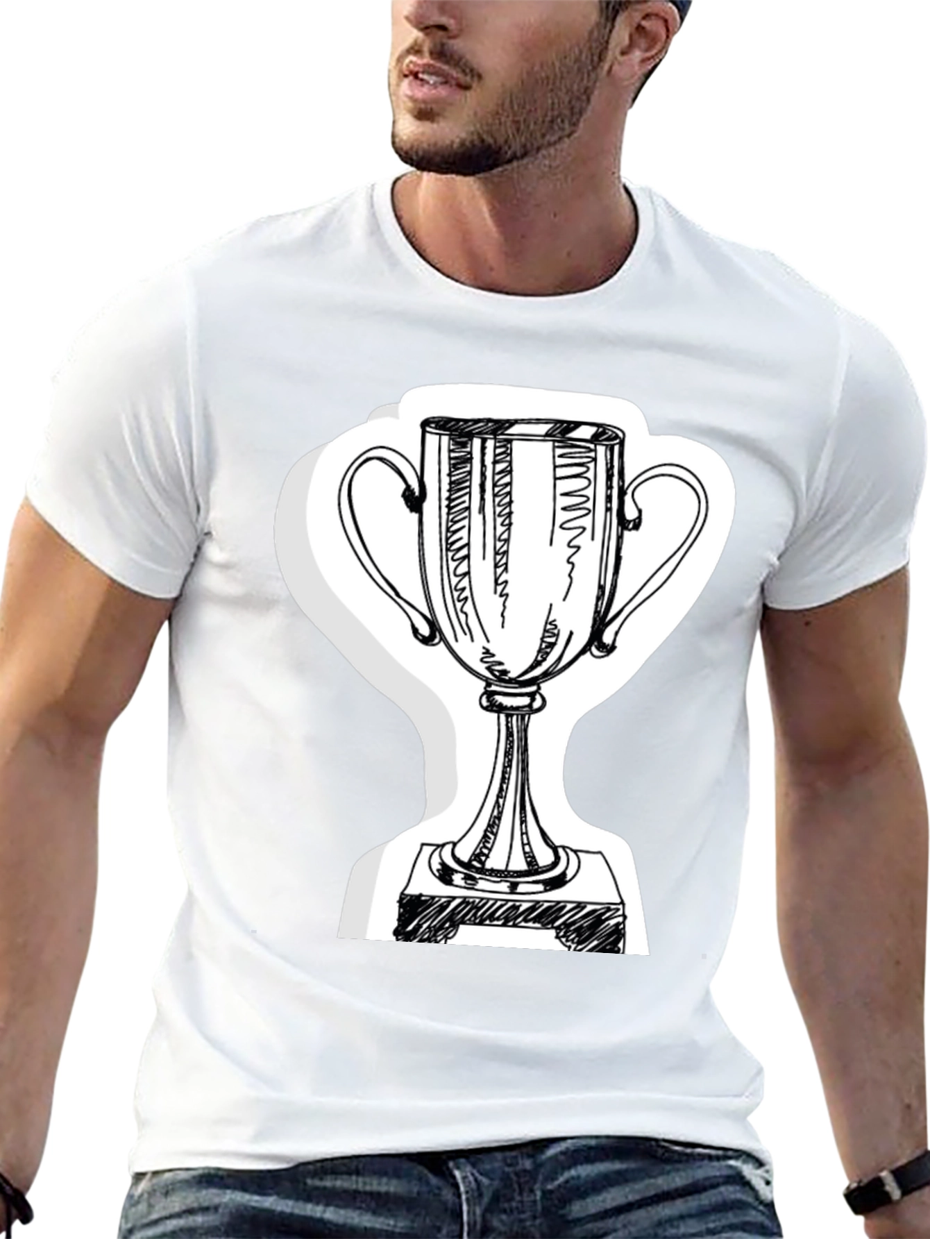 Trophy Graphic T-Shirt - Black Tee