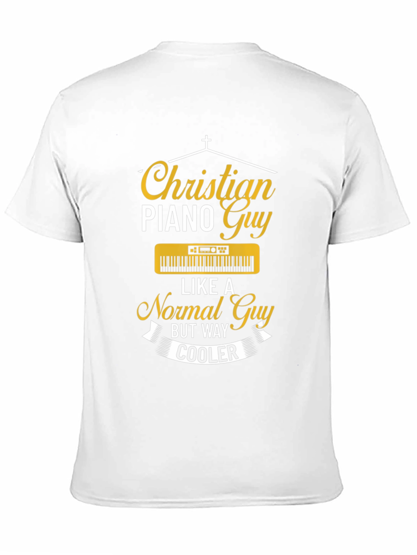 Christian Piano Guy T-Shirt - Religious Musician Apparel