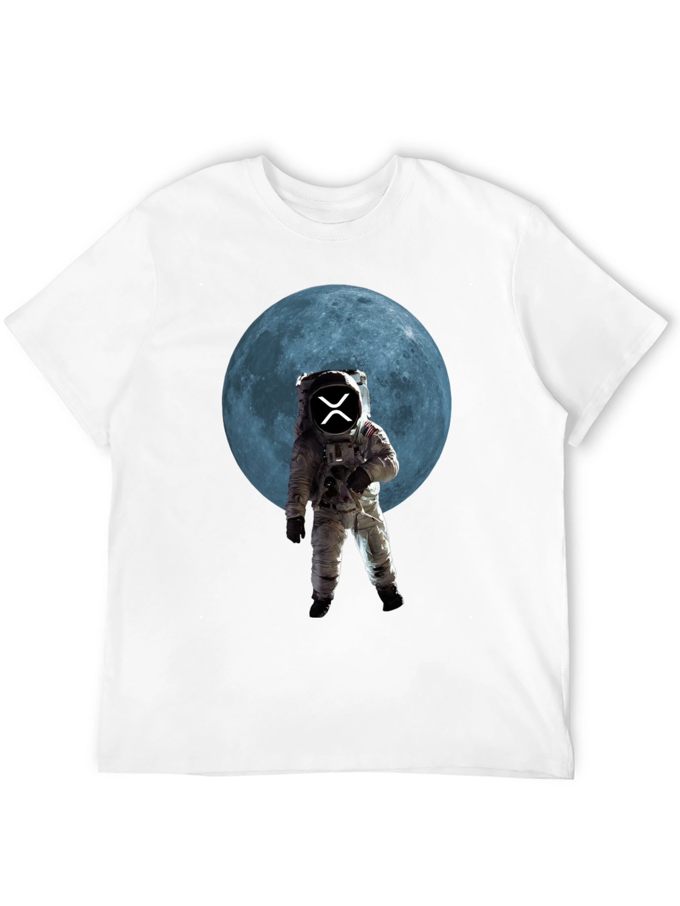 Astronaut Moon Graphic Tee - Black
