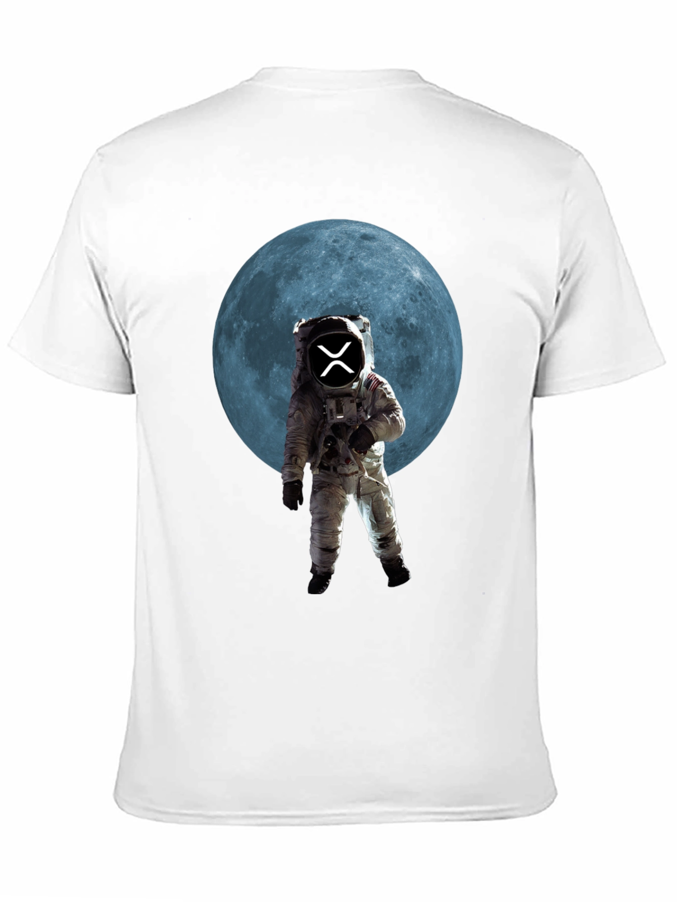 Astronaut Moon Graphic Tee - Black