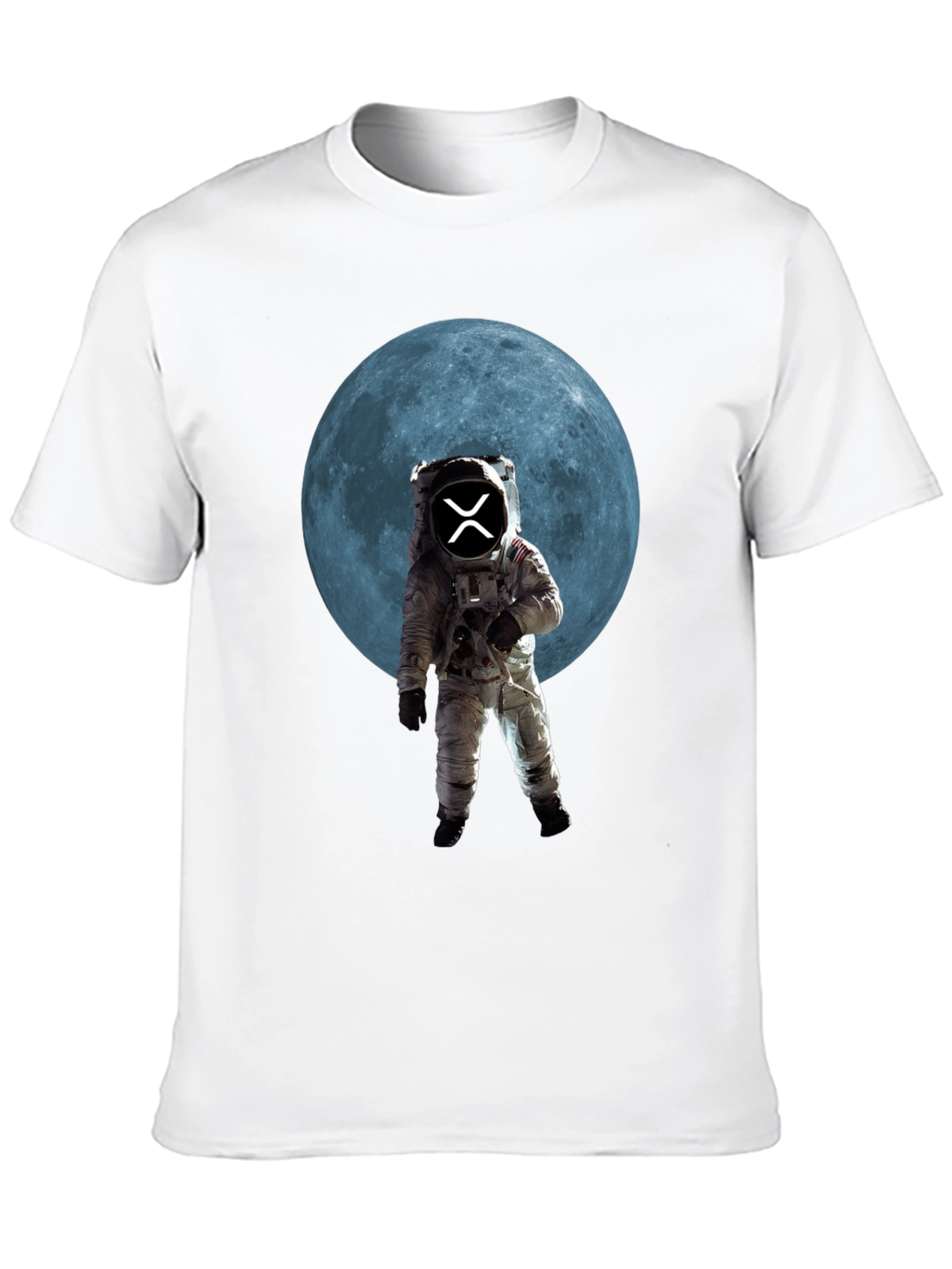 Astronaut Moon Graphic Tee - Black