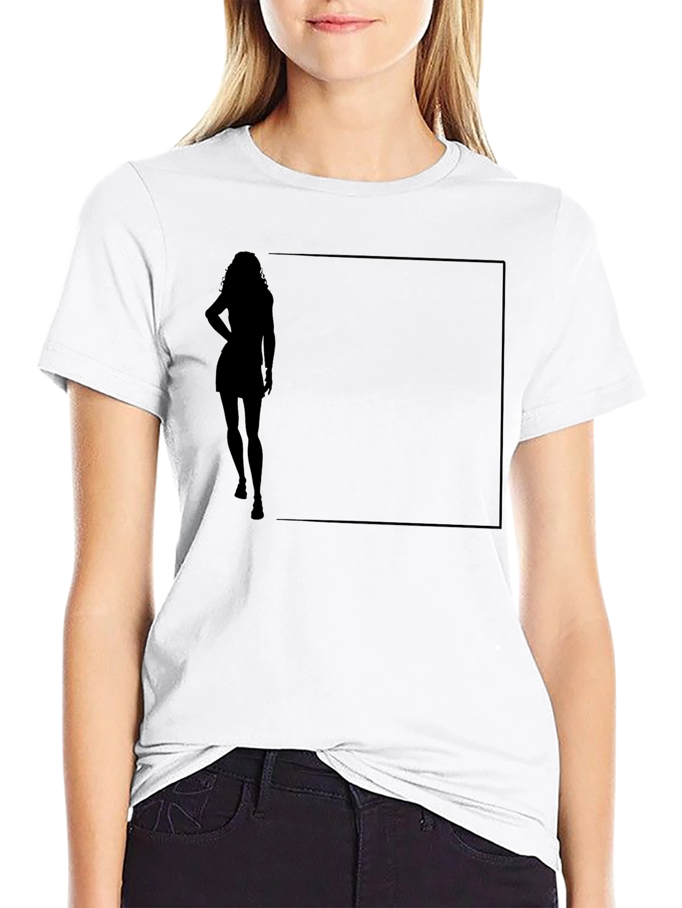 Black Silhouette Graphic Tee