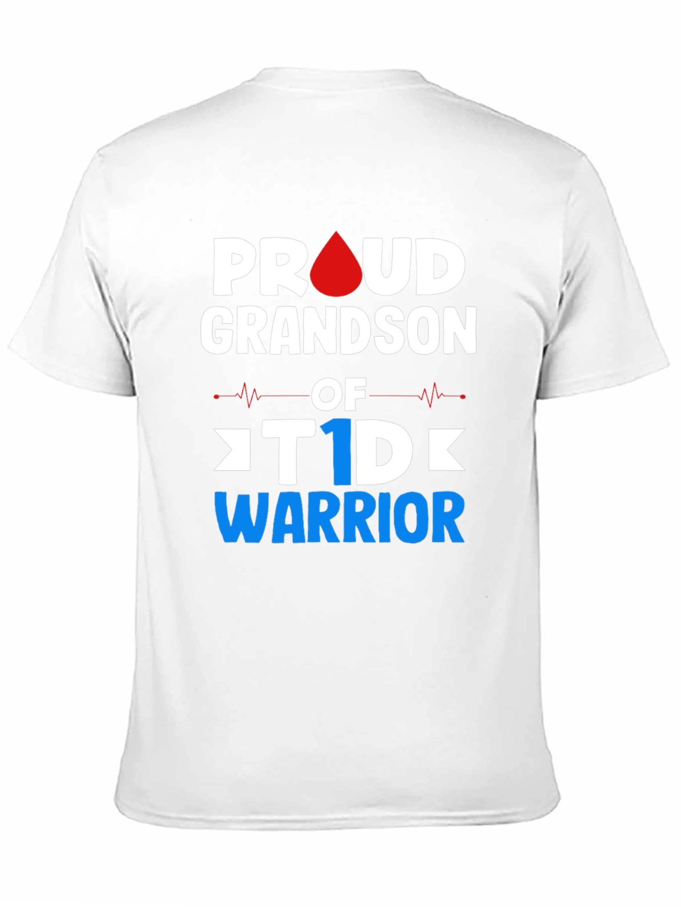Proud Grandson T1D Warrior Graphic T-Shirt