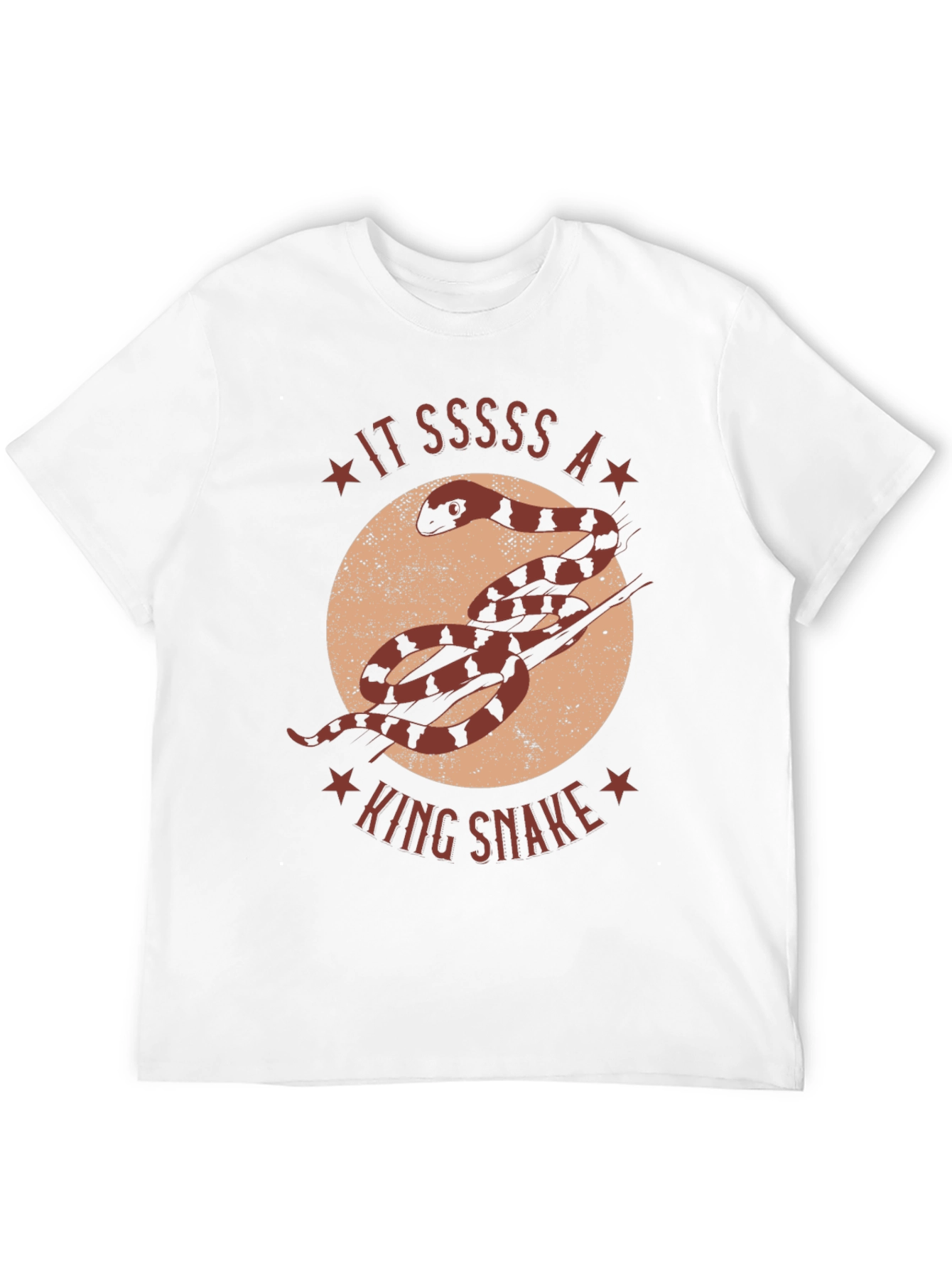 King Snake Graphic T-Shirt - Unique Animal Design