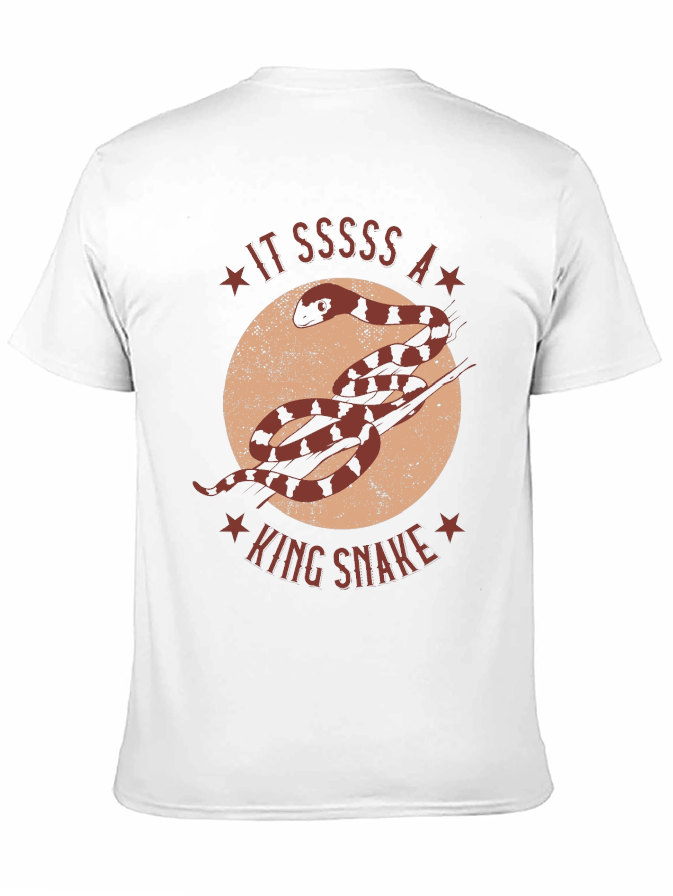 King Snake Graphic T-Shirt - Unique Animal Design