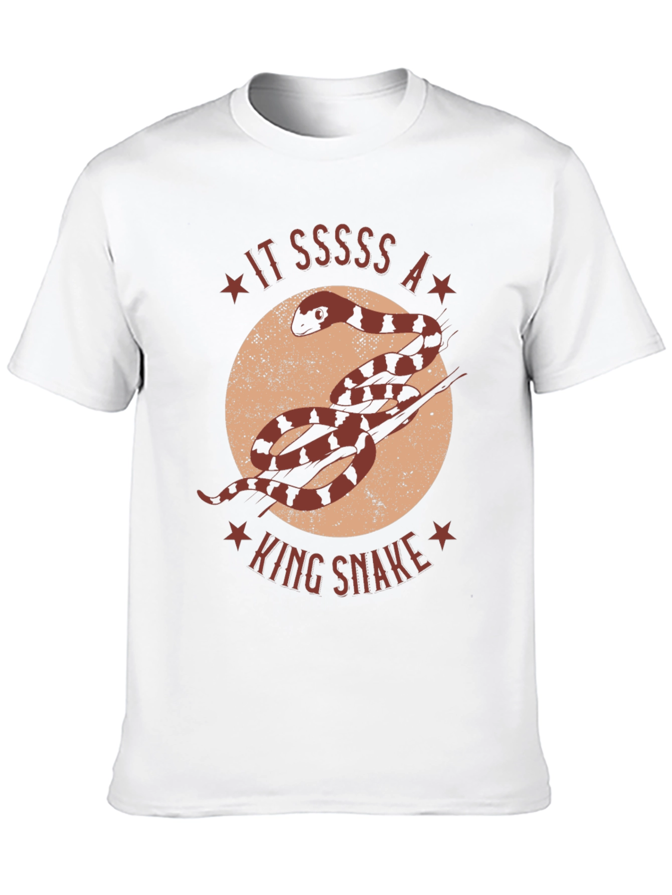 King Snake Graphic T-Shirt - Unique Animal Design