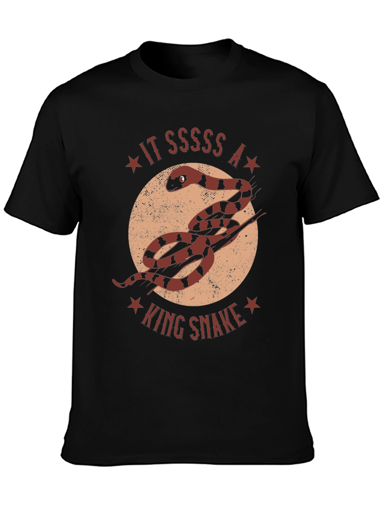 King Snake Graphic T-Shirt - Unique Animal Design