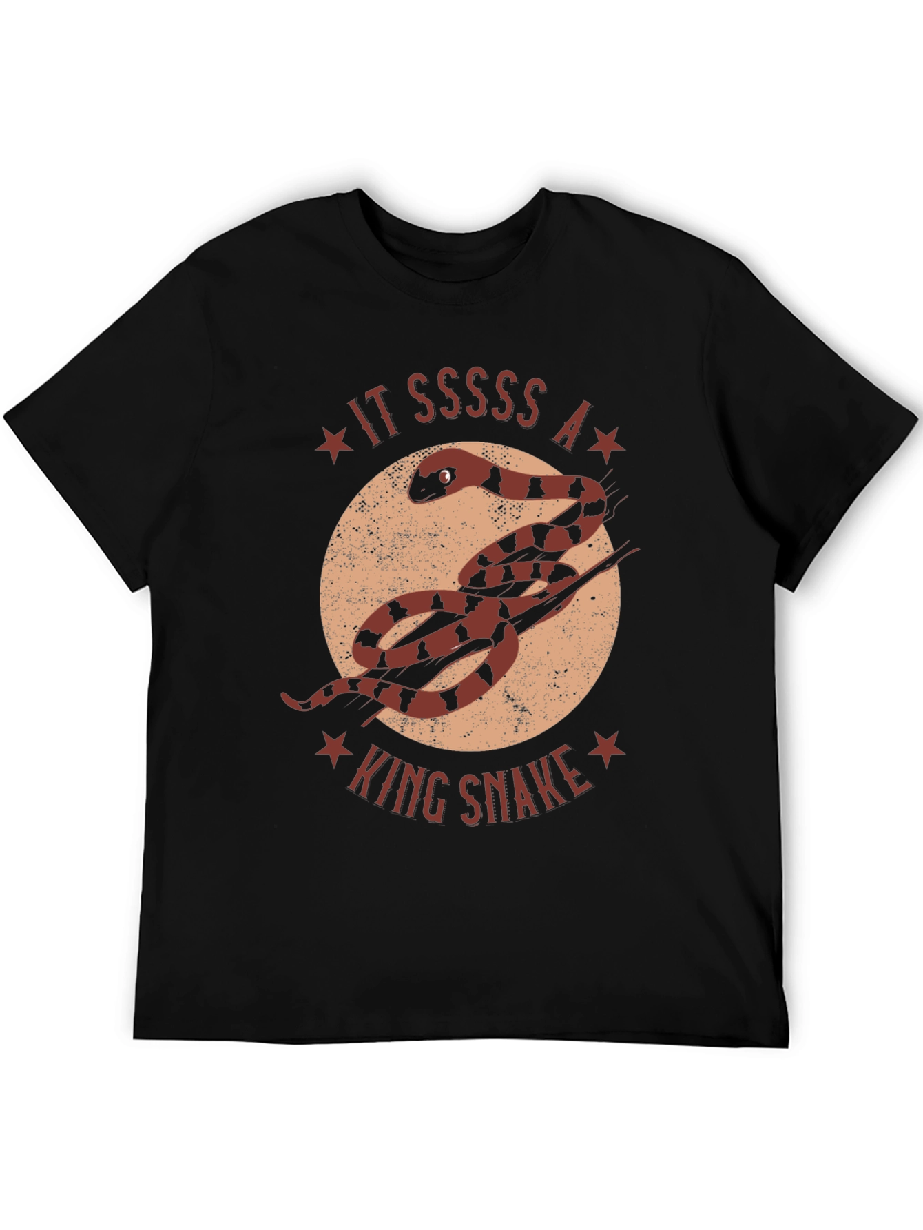 King Snake Graphic T-Shirt - Unique Animal Design