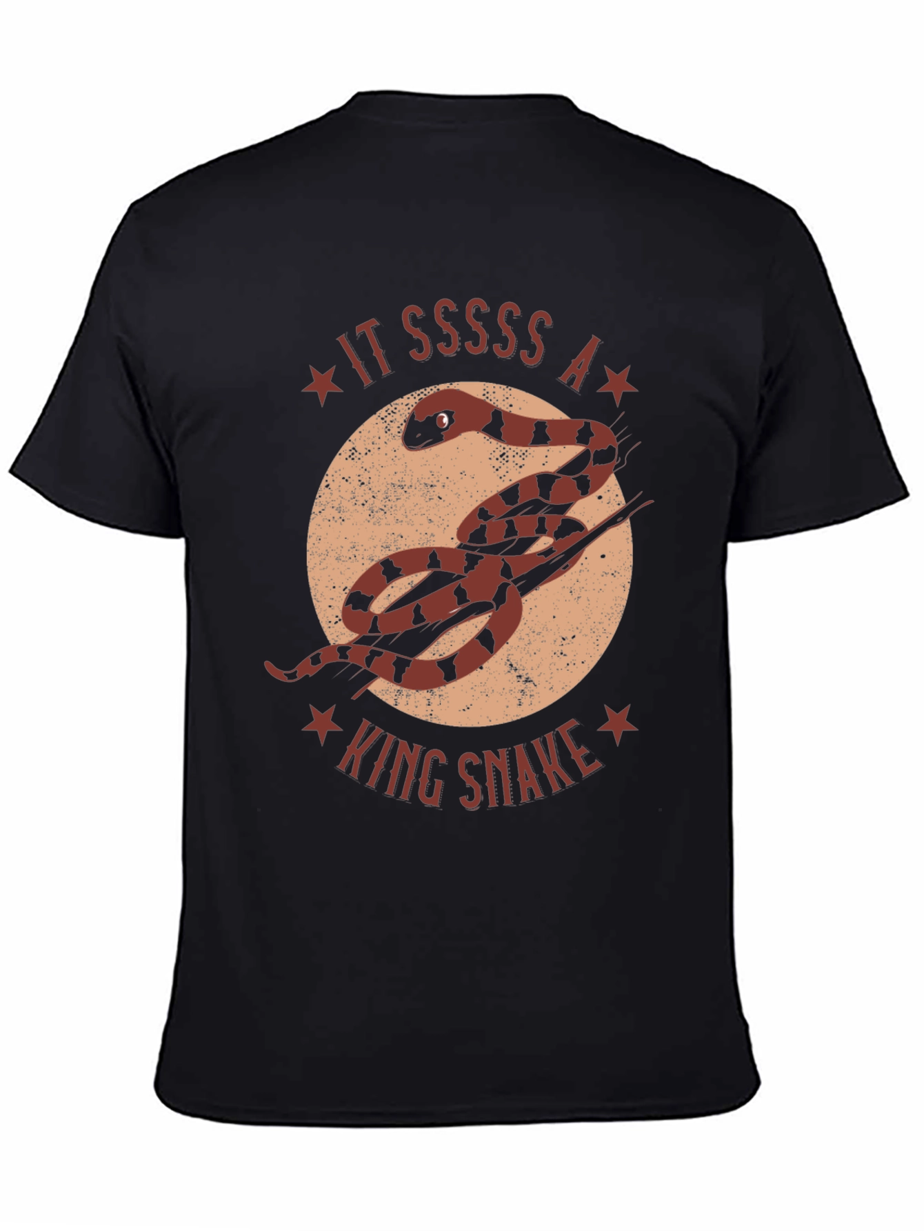 King Snake Graphic T-Shirt - Unique Animal Design
