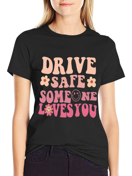 Drive Safe T-Shirt: Retro Groovy Design