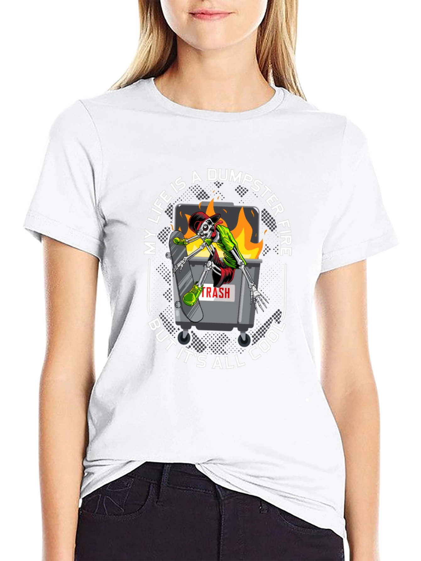 Dumpster Fire Cool T-Shirt