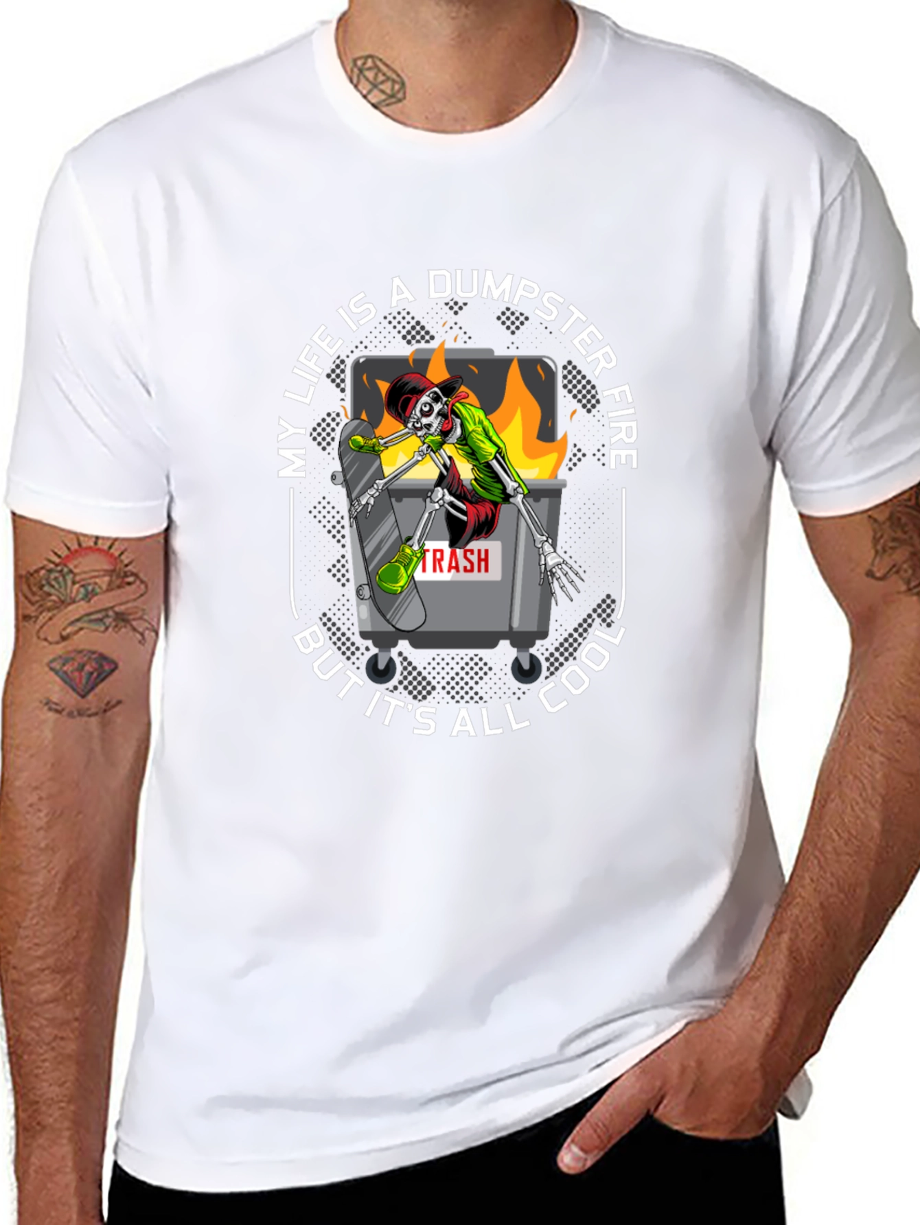 Dumpster Fire Cool T-Shirt