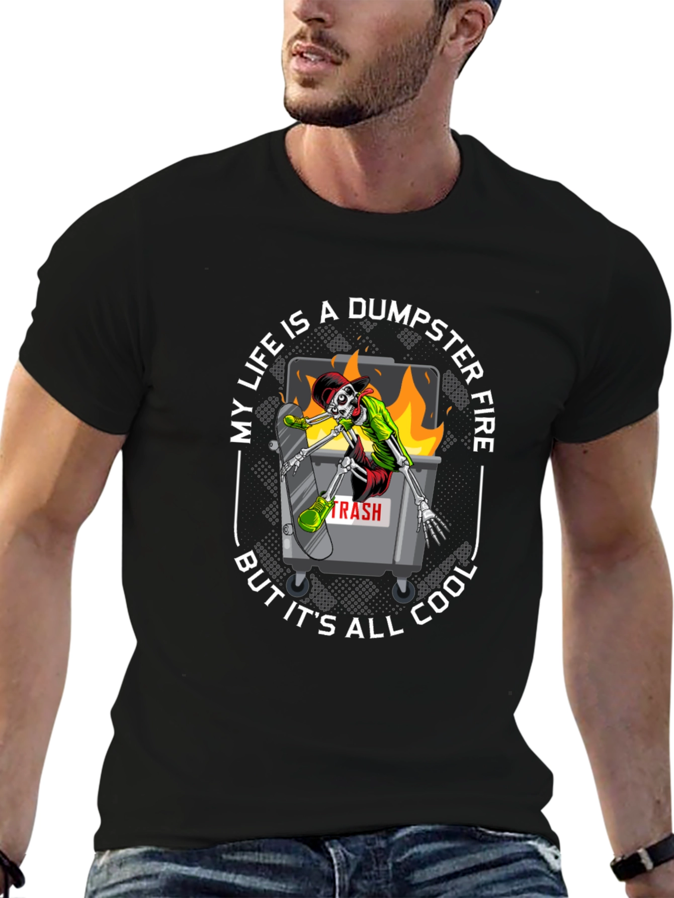 Dumpster Fire Cool T-Shirt