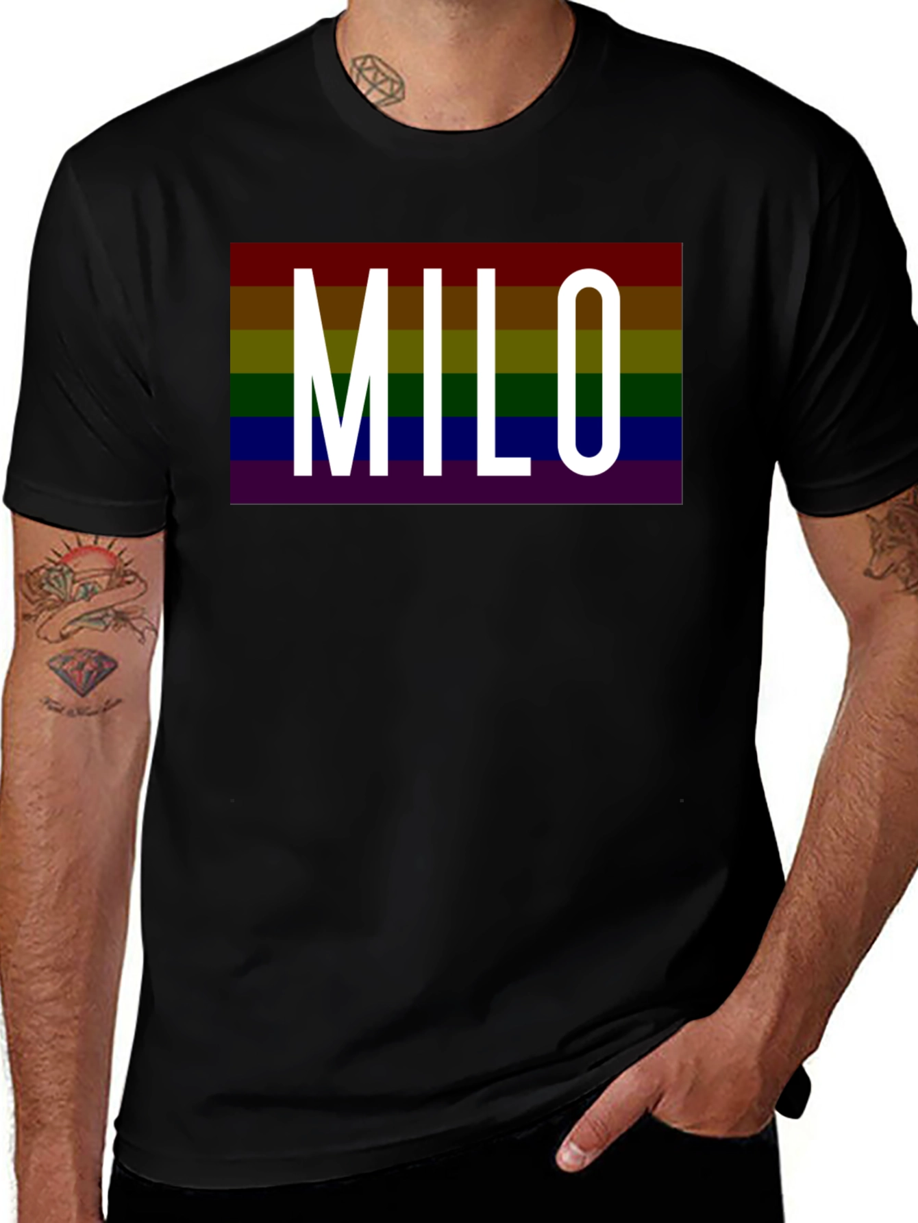 Milo Rainbow Pride T-Shirt - Bold LGBT Graphic Tee