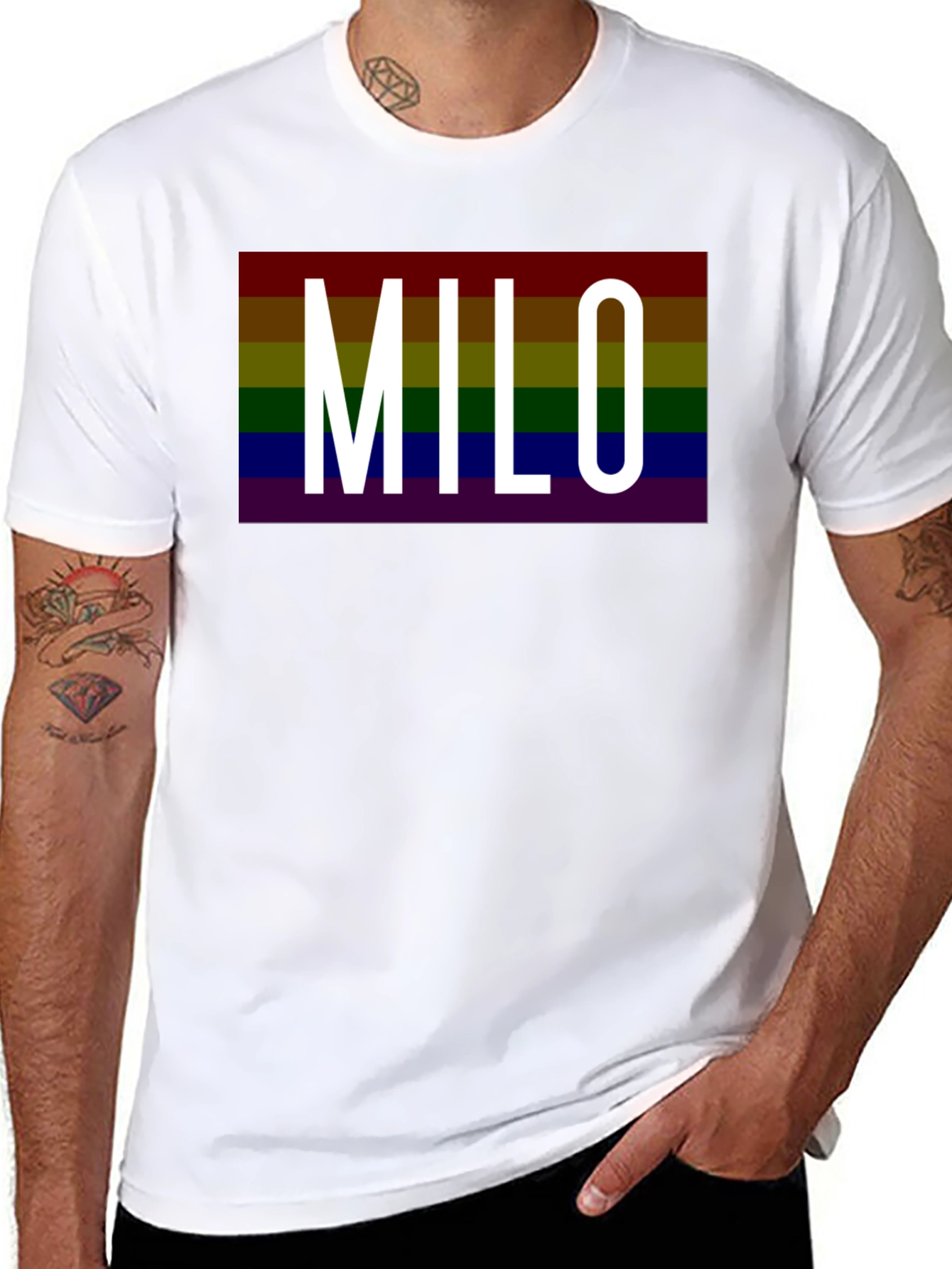 Milo Rainbow Pride T-Shirt - Bold LGBT Graphic Tee
