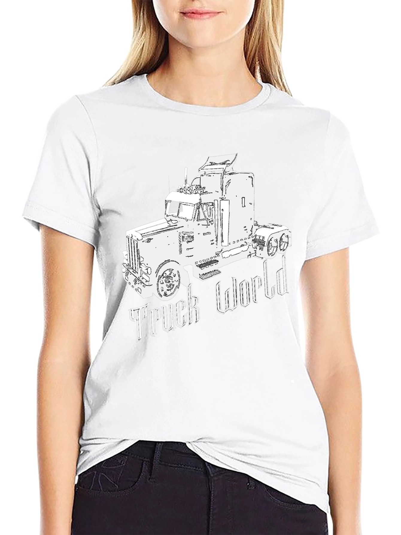 Truck World Black T-Shirt