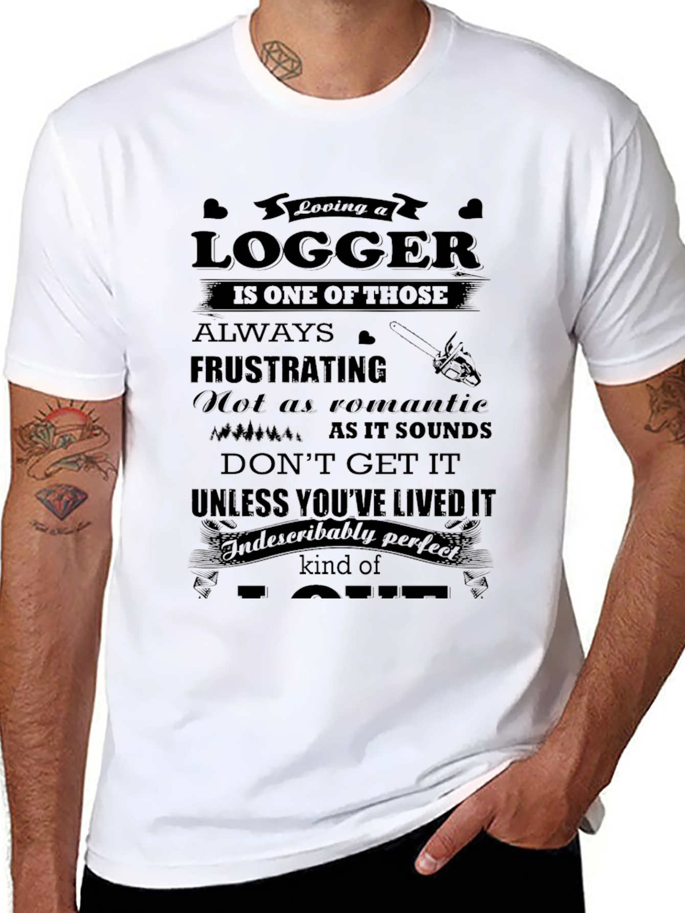 Logger Love T-Shirt - Black