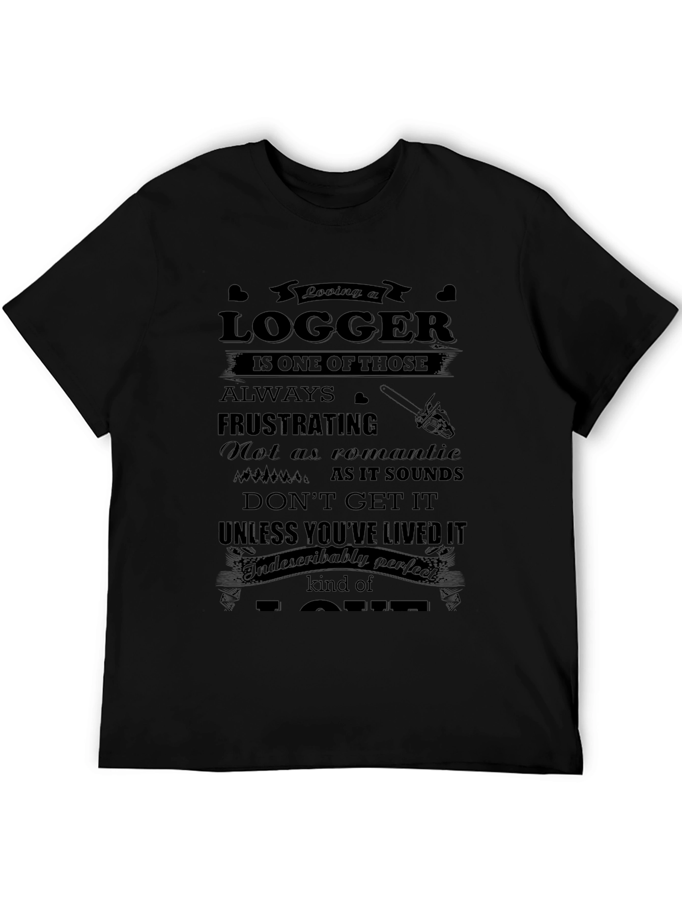 Logger Love T-Shirt - Black