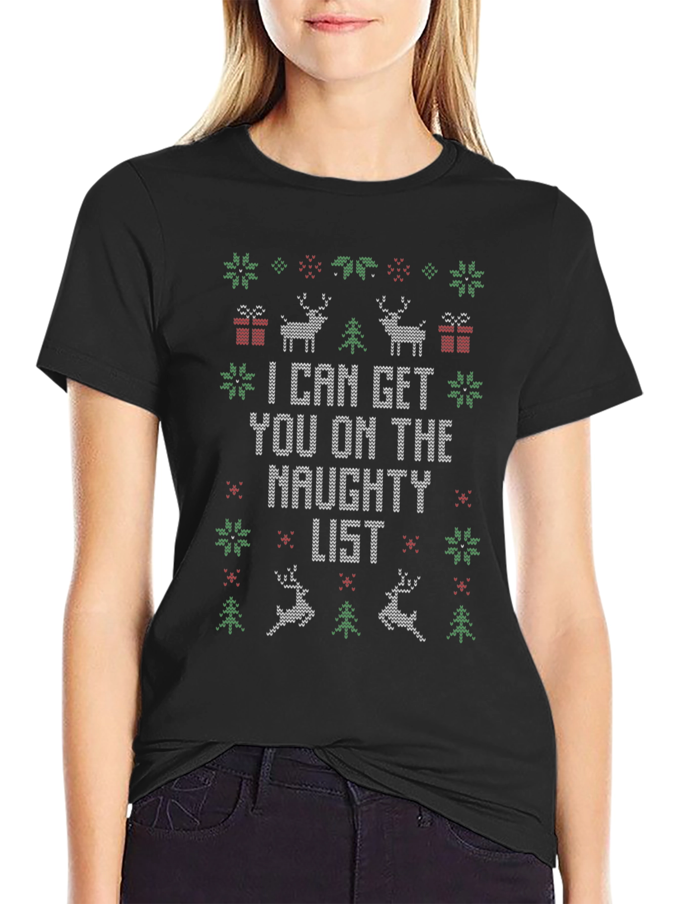 Naughty List Christmas Sweater T-Shirt