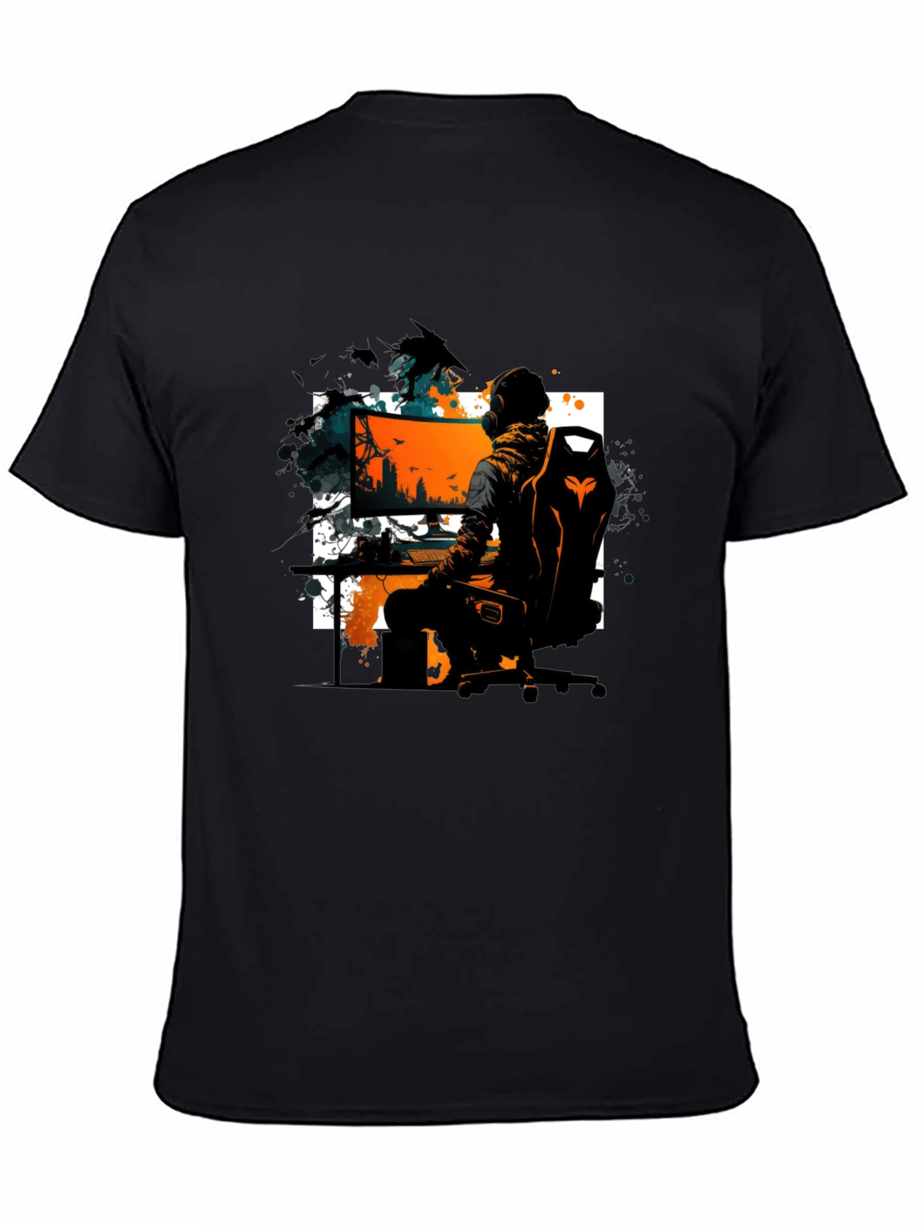 Gamer T-Shirt: Black Graphic Tee for Gaming Enthusiasts