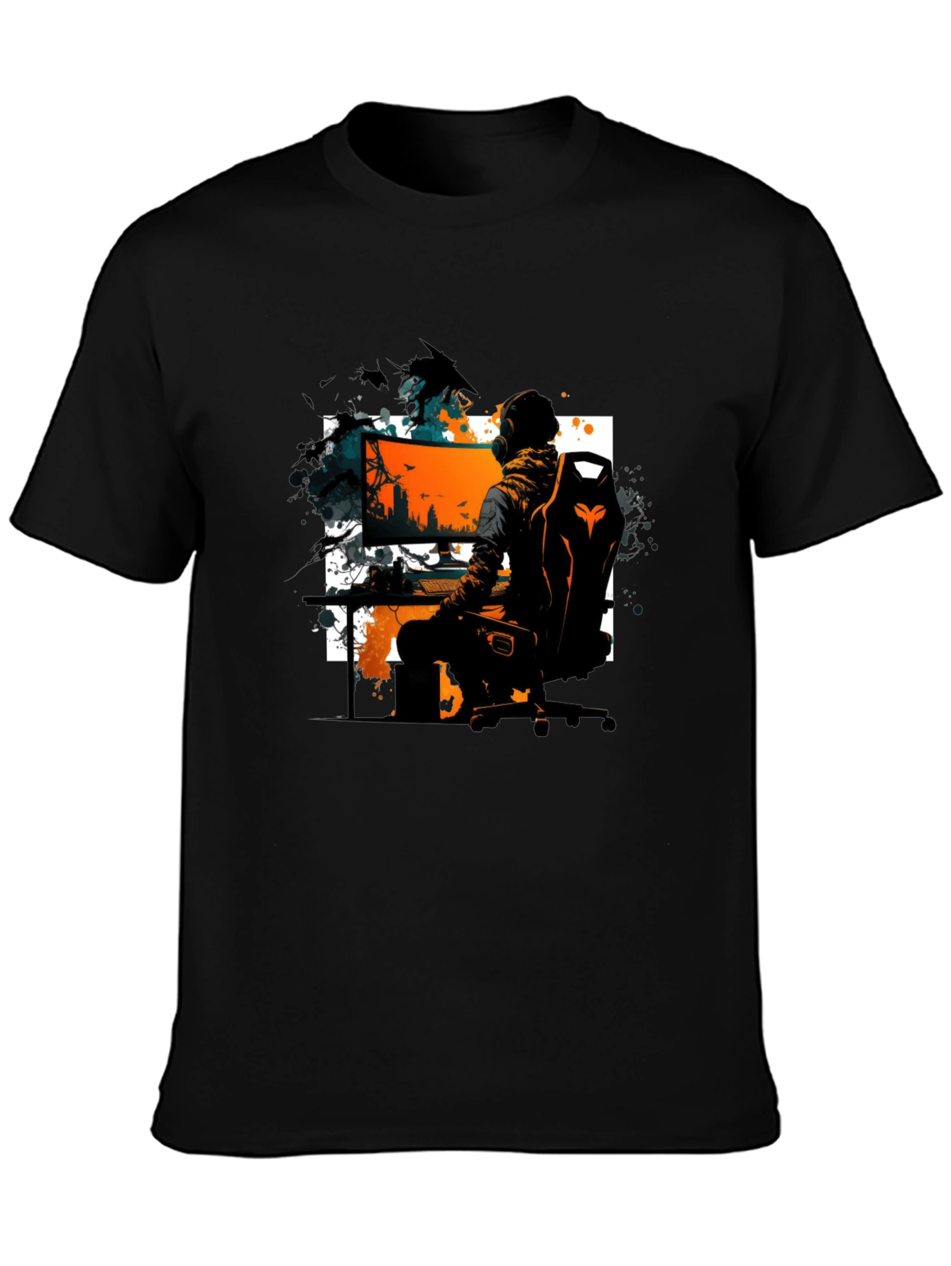 Gamer T-Shirt: Black Graphic Tee for Gaming Enthusiasts