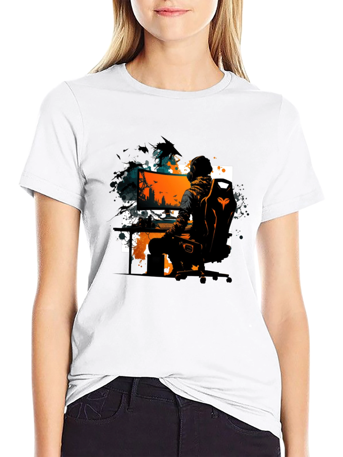 Gamer T-Shirt: Black Graphic Tee for Gaming Enthusiasts
