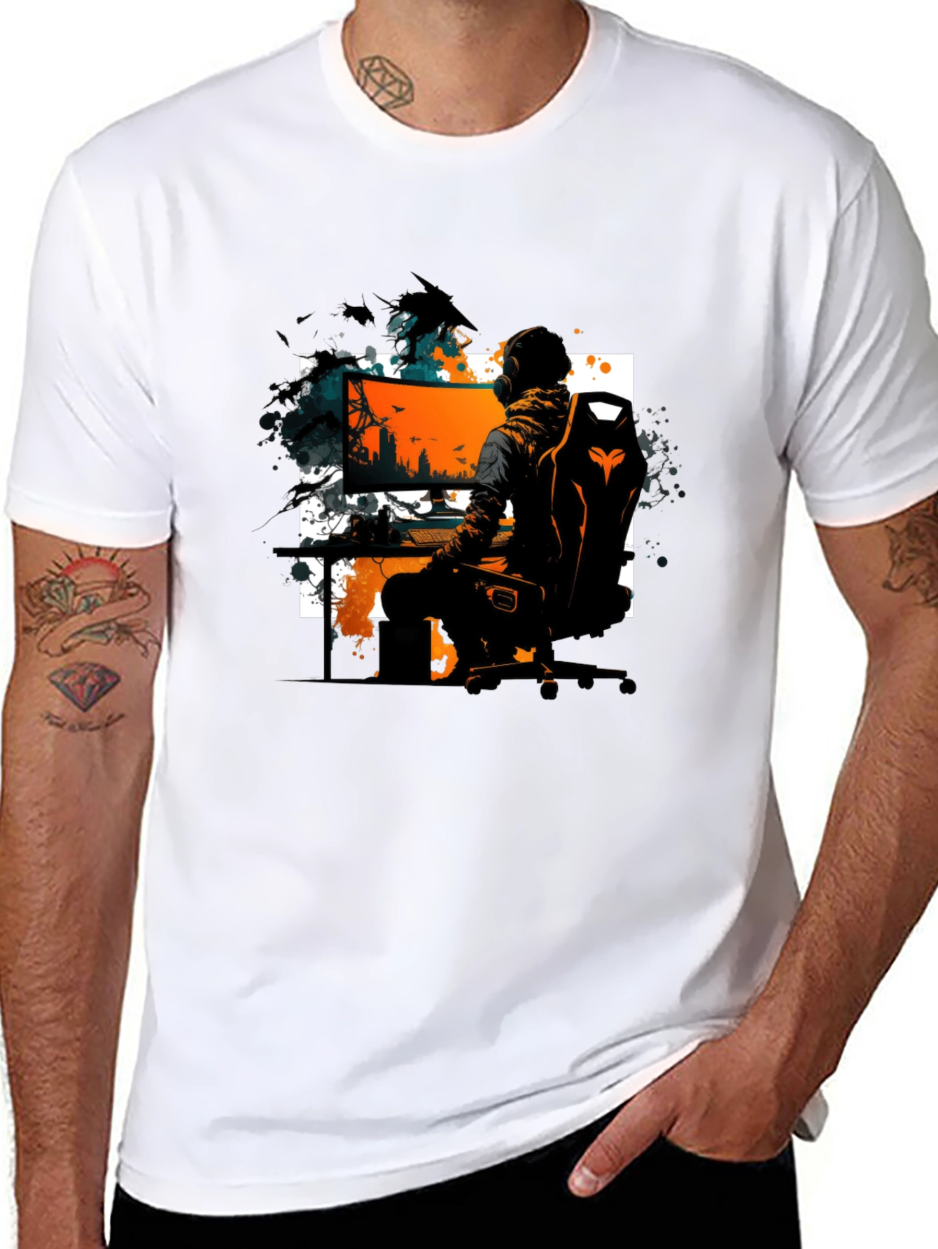 Gamer T-Shirt: Black Graphic Tee for Gaming Enthusiasts
