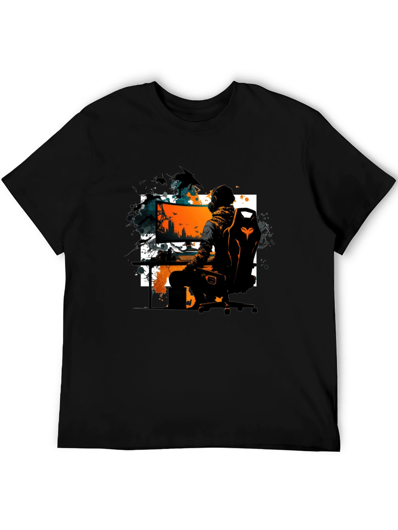 Gamer T-Shirt: Black Graphic Tee for Gaming Enthusiasts