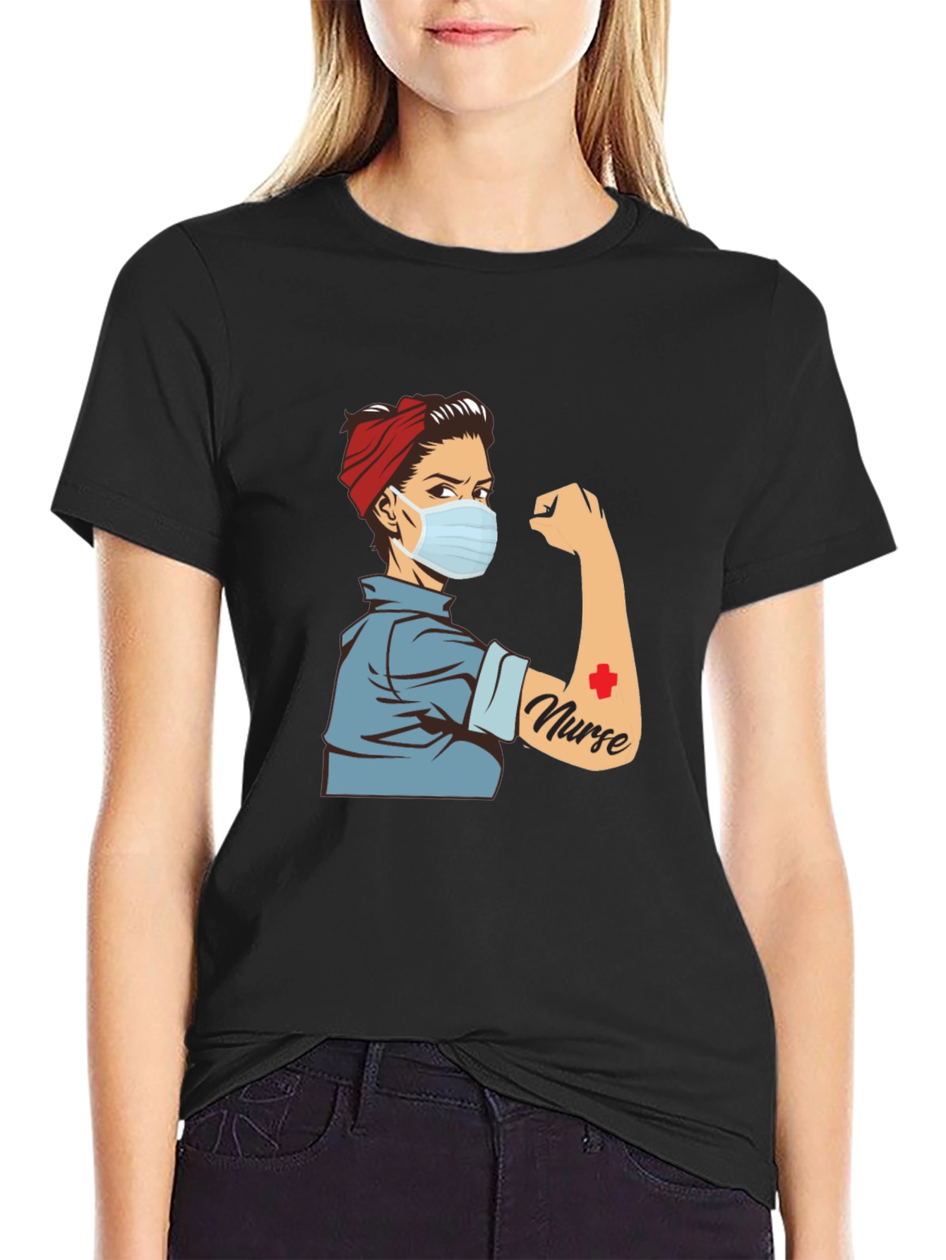 Rosie Nurse T-Shirt - Retro Medical Hero Tee