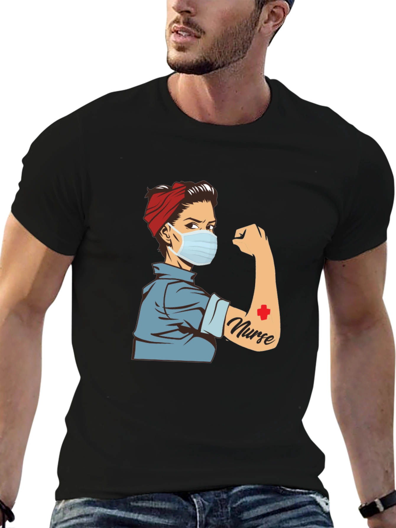 Rosie Nurse T-Shirt - Retro Medical Hero Tee