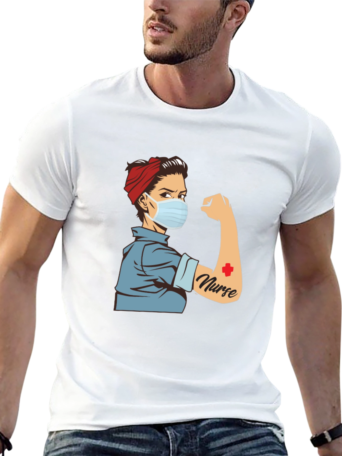 Rosie Nurse T-Shirt - Retro Medical Hero Tee