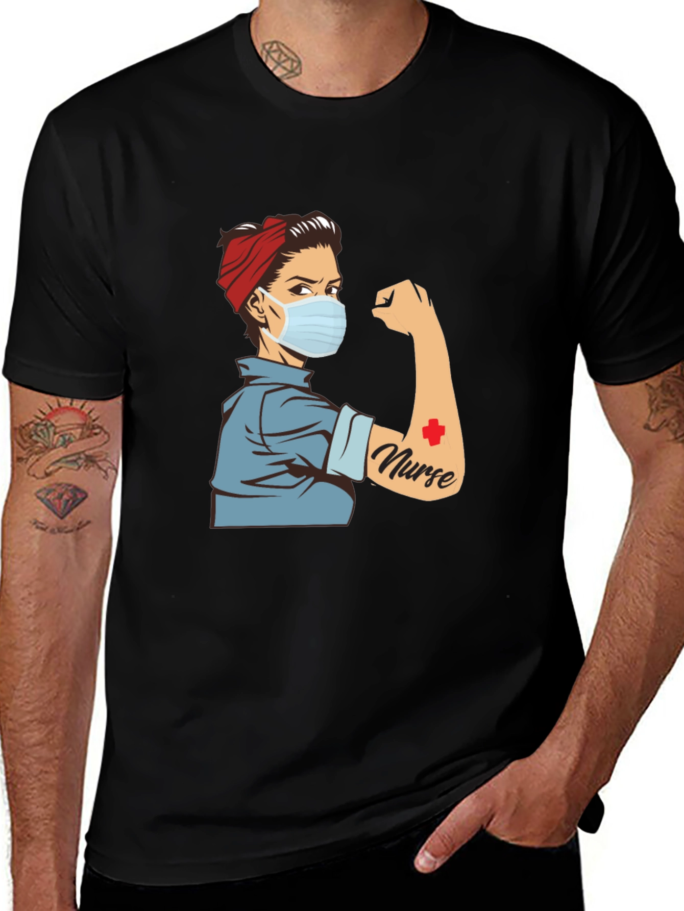 Rosie Nurse T-Shirt - Retro Medical Hero Tee