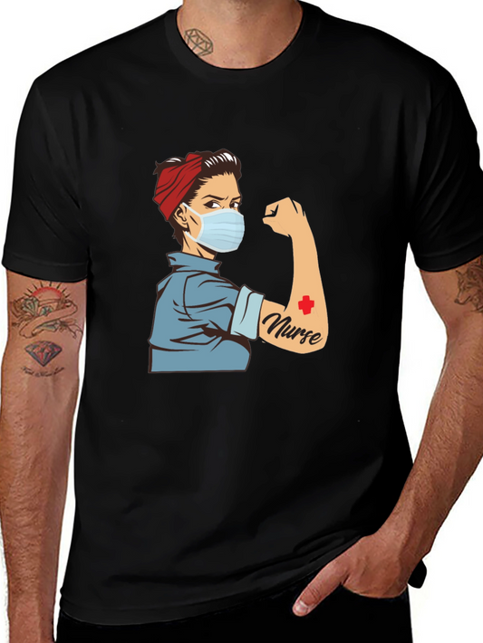 Rosie Nurse T-Shirt - Retro Medical Hero Tee