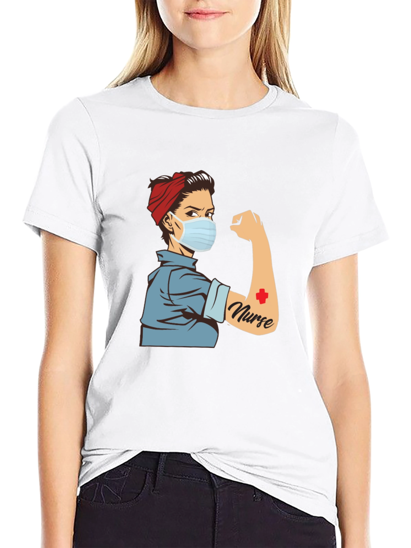Rosie Nurse T-Shirt - Retro Medical Hero Tee