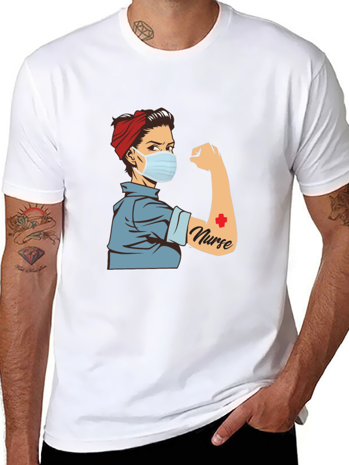 Rosie Nurse T-Shirt - Retro Medical Hero Tee